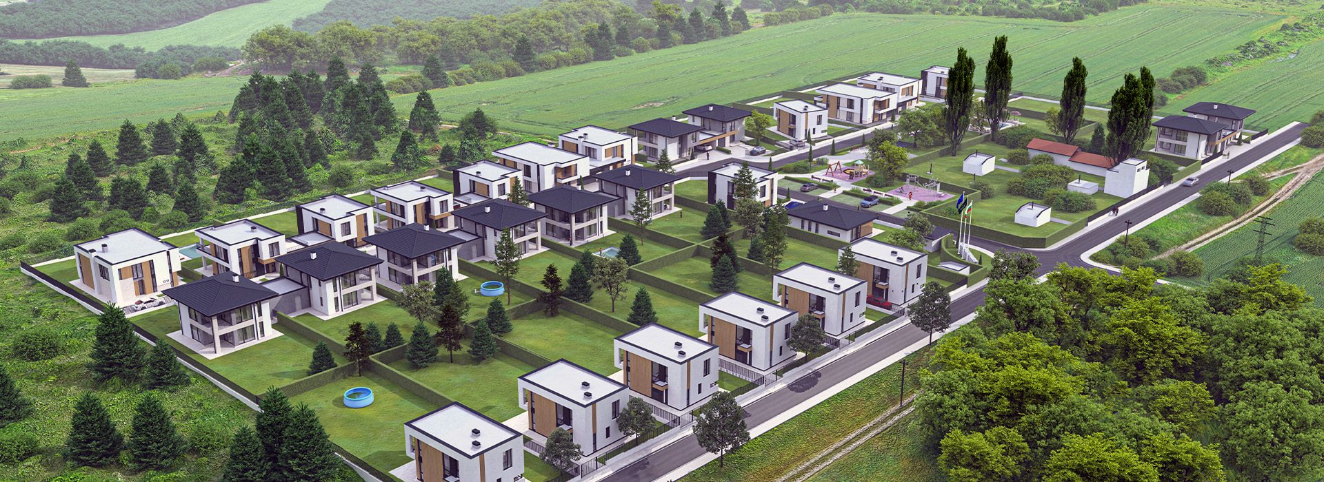 Комплекс от къщи за продажба в село Близнаци