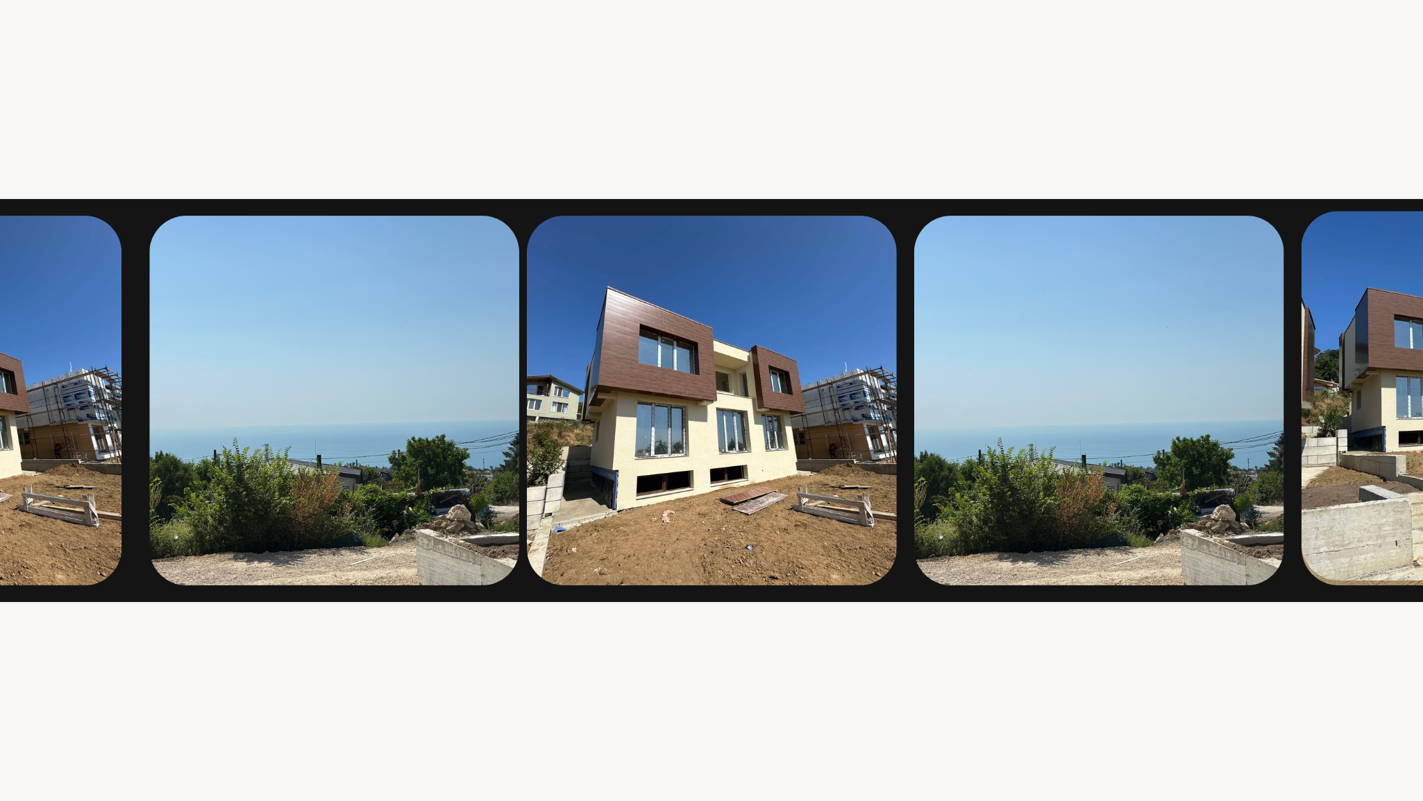 Триетажна къща с гледка към морето в м-ст Акчелар