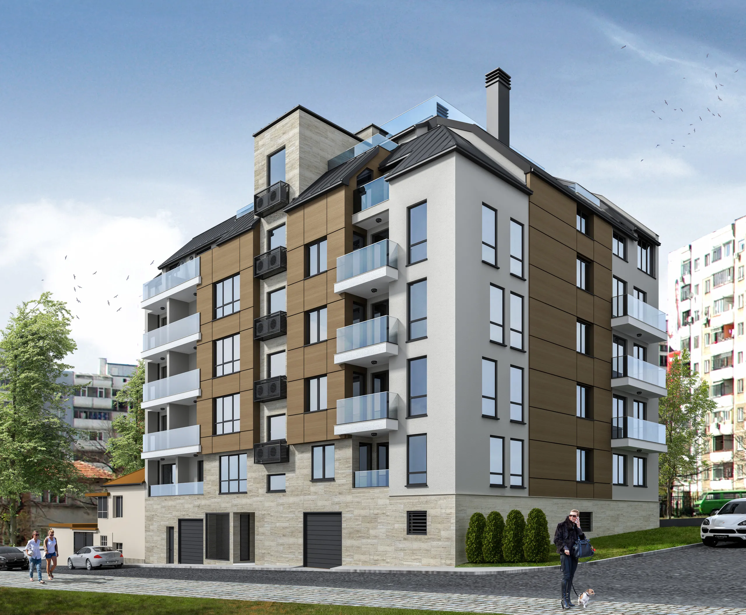 Жилищна сграда в Цветен квартал 