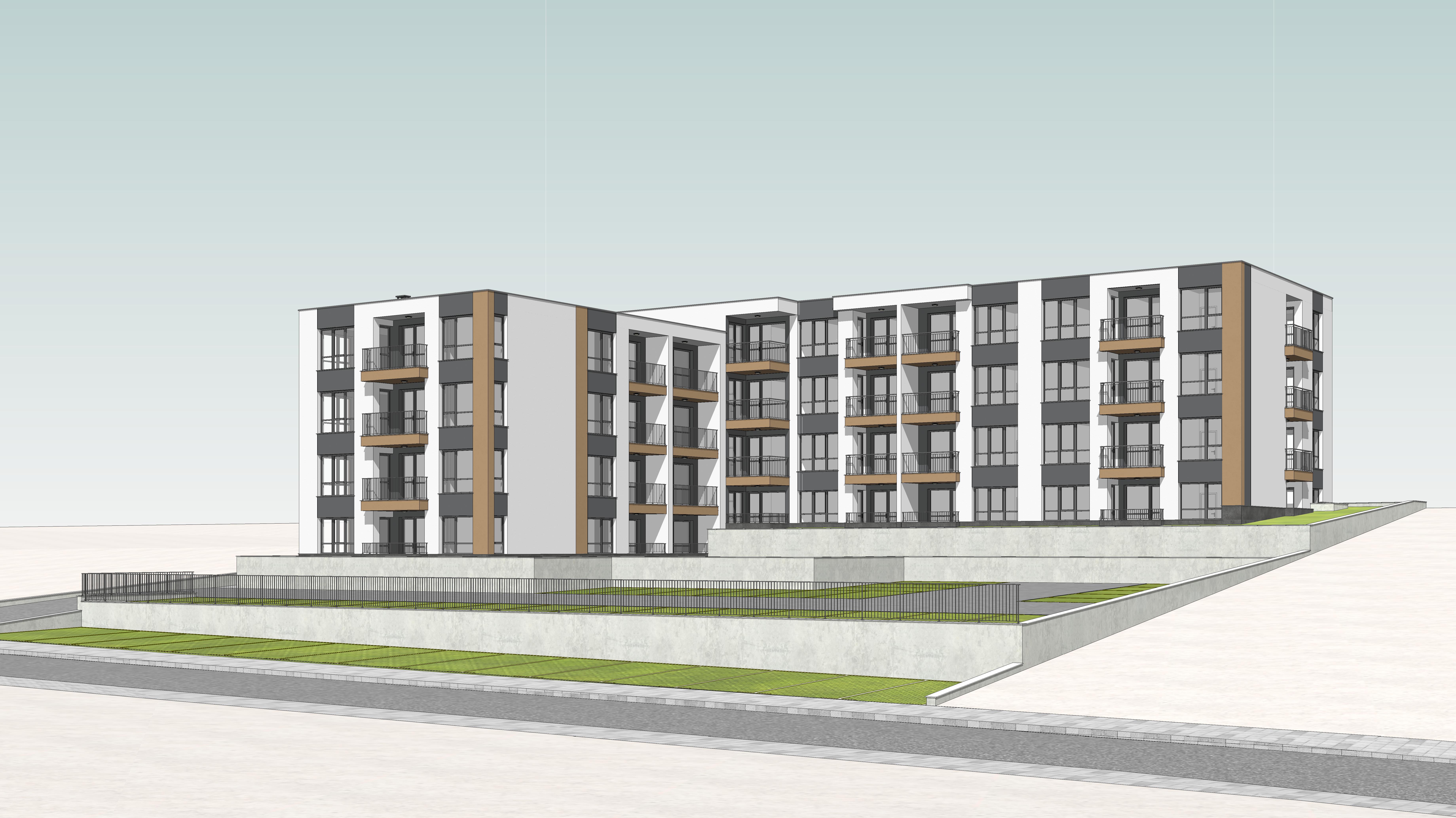 Нов проект на жилищна сграда в м-ст Пчелина