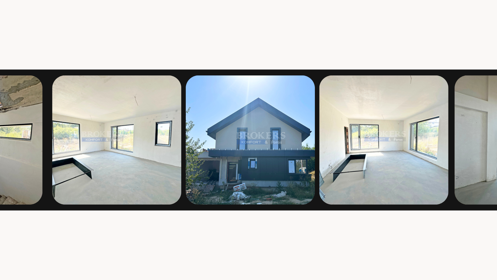 Новострояща се къща пред акт 16 в село Приселци